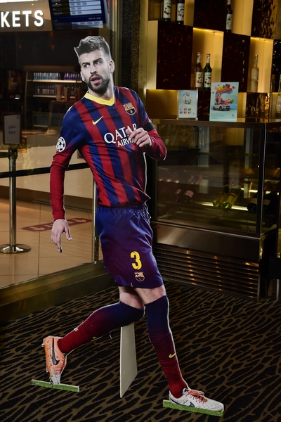 Gerard Pique,Sergio Busquets & Jordi Alba at CCBe